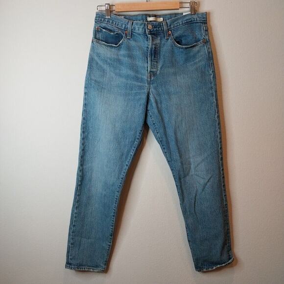 Levi's Jeans Wedgie Big E Buttonfly Women's Blue Denim Pants Size 31 - Picture 1 of 8
